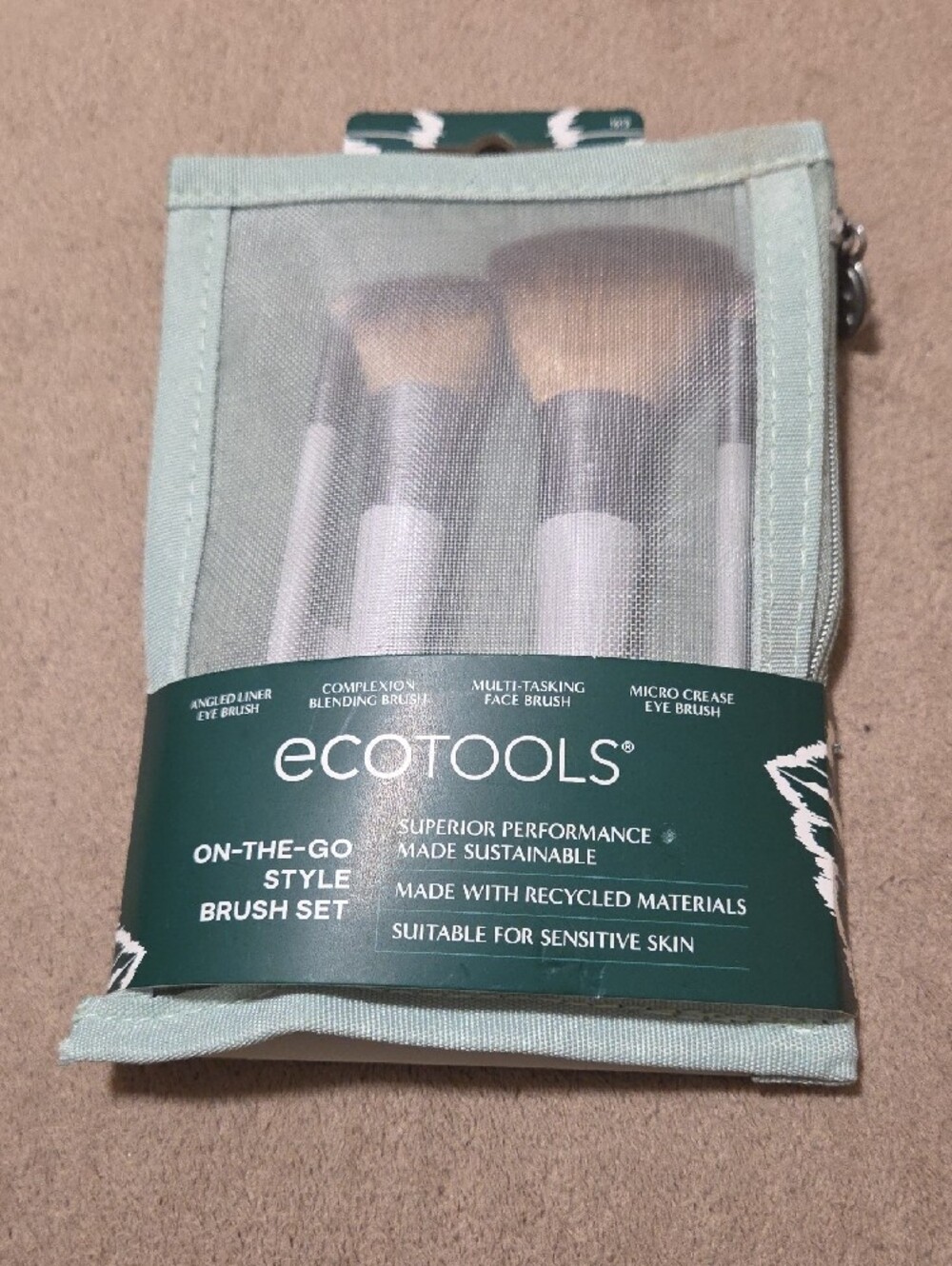 ecotools Mint Green On-The-Go Style Brush Set
